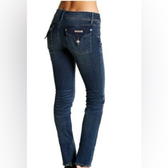 HUDSON Collin Flap Skinny Jean Denim Mid Rise Button Pockets Size 27 - Picture 1 of 16